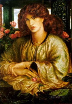  della Oil Painting - La Donna della Finestra Pre Raphaelite Brotherhood Dante Gabriel Rossetti